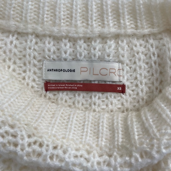 •ANTHROPOLOGIE• devenne pointelle pullover sweater - Picture 3 of 3
